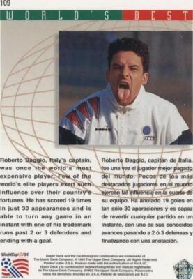 1993 Upper Deck World Cup 94 Preview English/Spanish Roberto