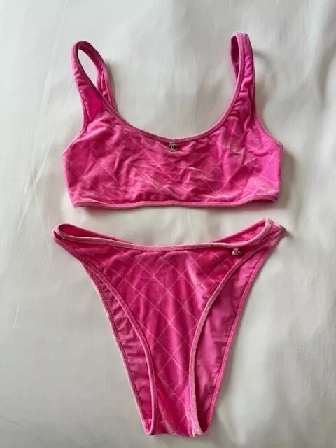 Chanel Bandana 1999 Hot Pink Swimsuit · INTO