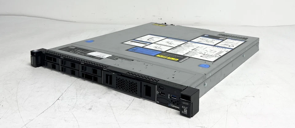 Lenovo Thinksystem SR250 1x Xeon E-2124 32GB 2x 600GB 15K SAS 8SFF Rack Server - Image 2 of 3