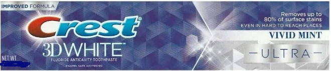 CREST 3D White Vivid Mint 'Ultra' Flouride Anticavity Toothpaste 147 gr aus USA