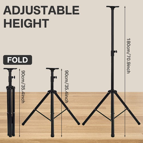 PA Speaker Stand Tripod Heavy Duty 90cm-180cm Height Adjustable 35mm 50 KG Load - Picture 3 of 14