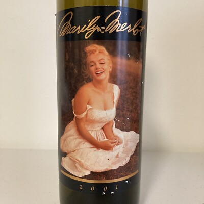 Marilyn Monroe Wine カリフォルニアワイン空瓶 2011 Marilyn Merlot Wine Full Bottle Unopened Marilyn Monroe
