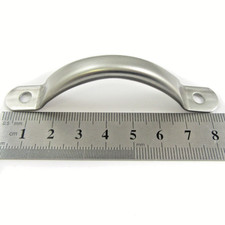1 x STAINLESS STEEL 84mm SS OUTSIDE   SHED DOOR HANDLE GATE H603 with SCREWS