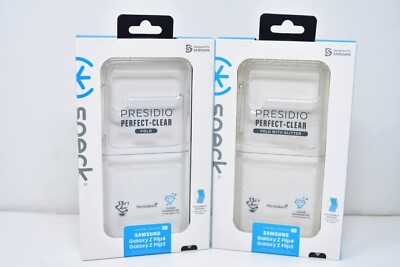 Speck Presidio Perfect Clear Case for Samsung Galaxy Z Flip4 & Galaxy Z Flip3