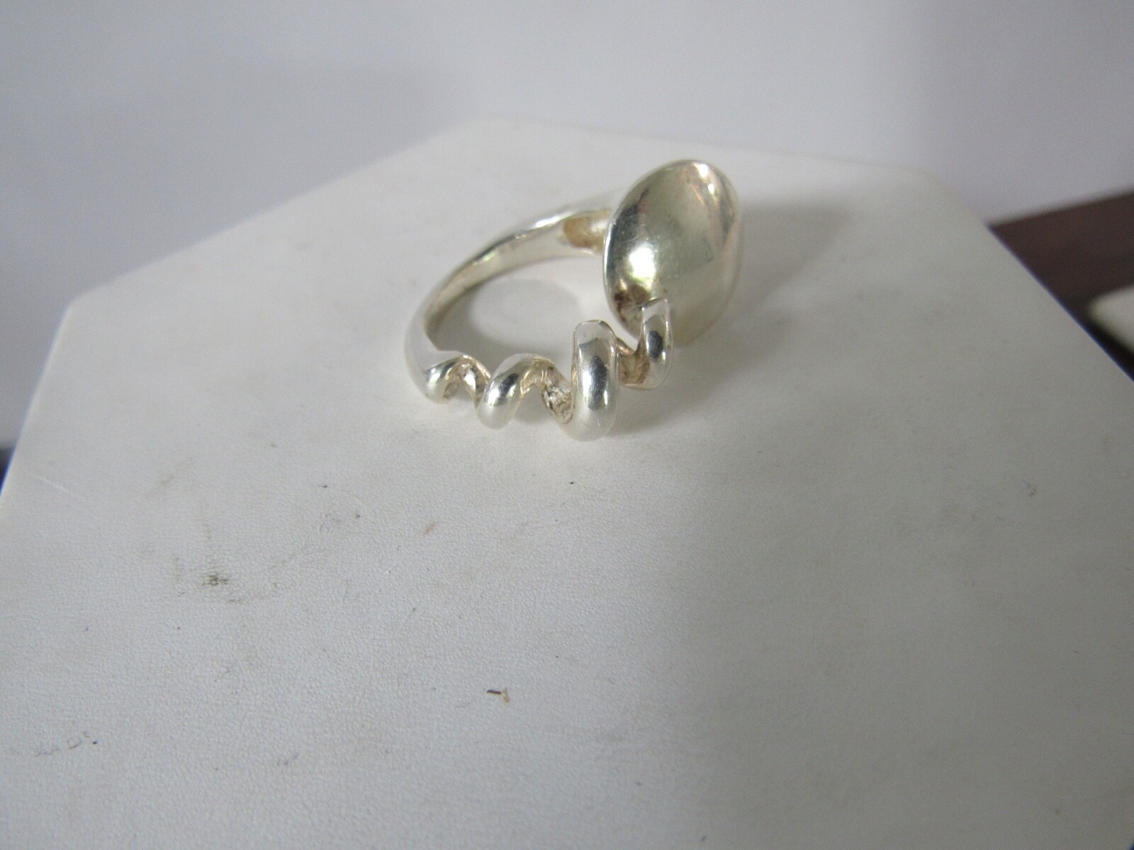 Large Screw Nail Wrap Ring Solid 925 Sterling Sil… - image 5