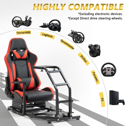 Marada Rennsimulator-Cock höhenverstellbar mit Sitz für G29 G920G923 T300RS T150 - Bild 16 von 25