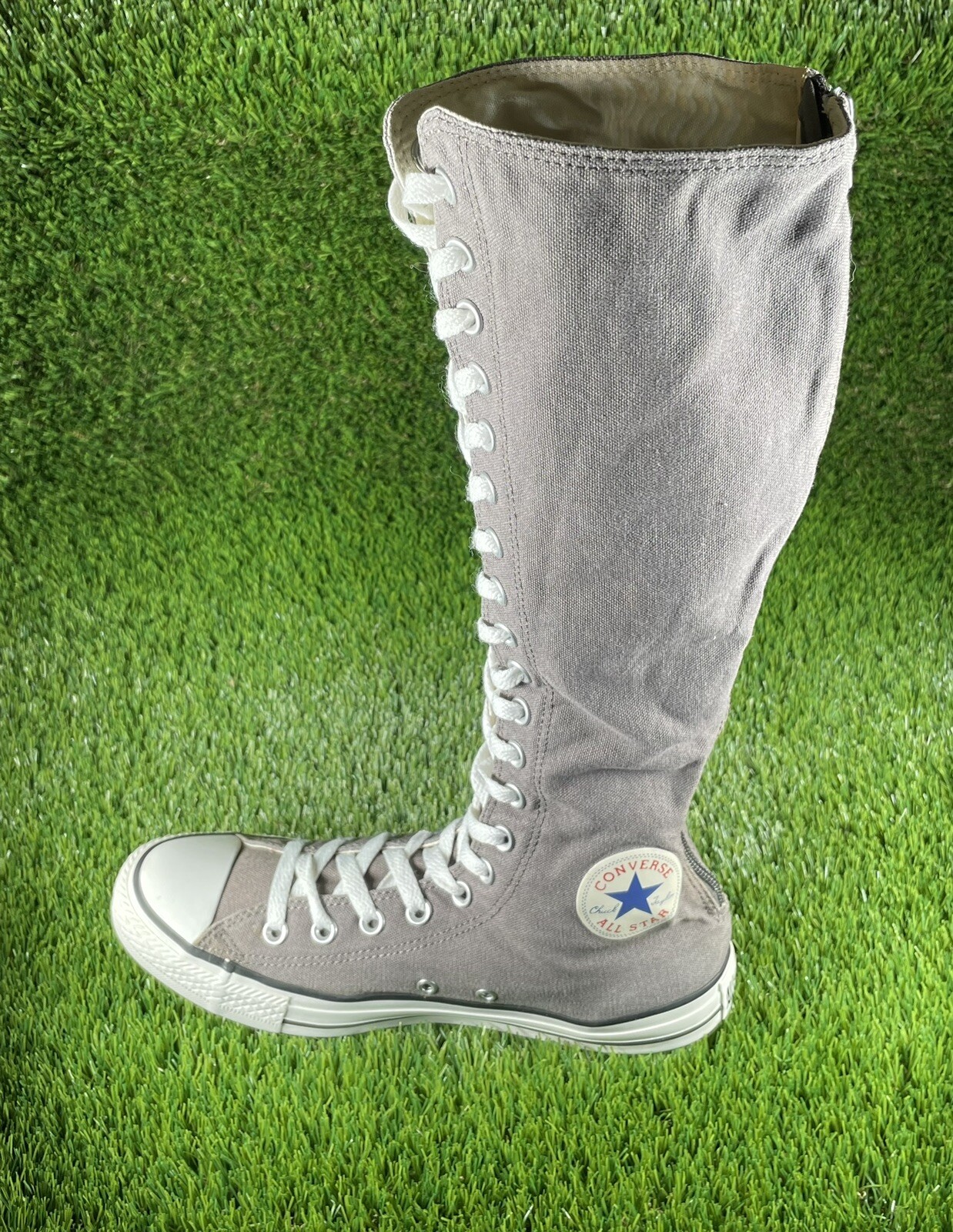 🔥Converse XXHI All Star Chuck Taylor Gray Knee High Grunge RARE | Womens Sz 9.5 image 3