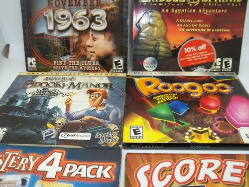 Lot of 6 PC CD-Rom Mystery Nov 1963 Roogoo Spooky Manor Sphinx Games EUC! - 第 7/12 張圖片