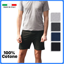 Pantaloncino sport da uomo pantalone tuta uomo corto cotone 100% palestra 