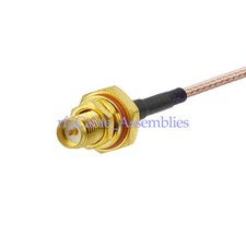 U.FL to RP-SMA female bulkhead O-ring pigtail coax cable RG178 30cm for Wireless