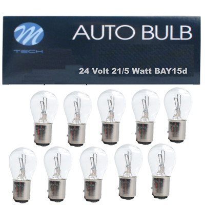 10x M Tech 24V 21/5W P21/5W BAY15d  Glühlampe Glühbirne LKW Bus Lampen   M915w
