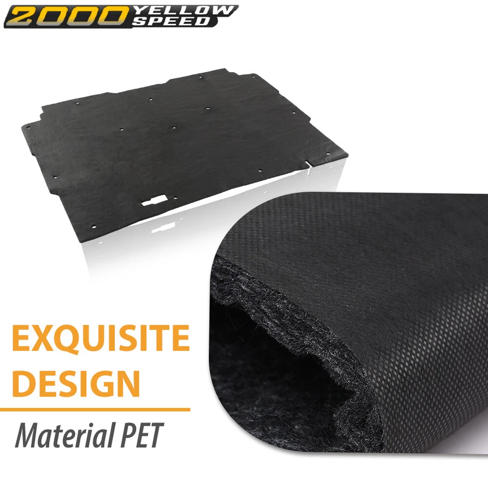 Hood Insulation Pad 1/2" W/ Clips Fit For 1982-1993 Chevrolet S10 Truck & Blazer Foto 4 de 4