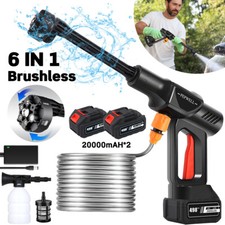 Portable Cordless Electric High Pressure Water Spray Gun Car Washer Cleaner Tool