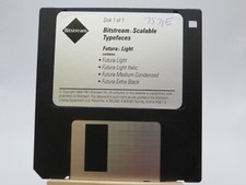 3.5" Floppy Disk Bitstream Scalable Typefaces - Futura Light computer software