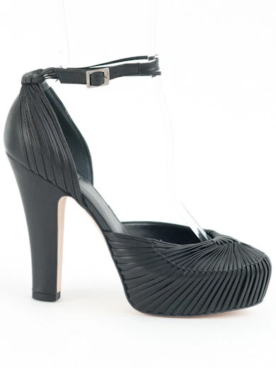 Sandales plates formes en cuir tressé noir Dior neuves taille UE 40 US 10