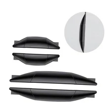 Auto Door Side Edge Protection Guard,4 Pcs Car Door Anti-Collision Strip, Black