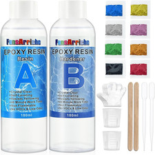 Epoxidharz Transparent 1:1, Kristallklar Kunstharz für Holz, DIY, Restauration.