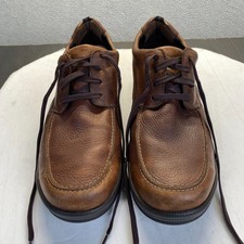SAS Move On Lace Up Walking Shoes Brown Leather Made In USA Men's Size 11