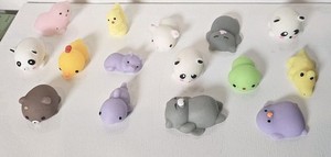 Lot 15 Squishy Toys Party Favors Mini Kawaii Animals Mochi Collector Fidgets