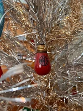 Red Wolf and Dessauer Christmas Light Ornament Fort Wayne Indiana from Display