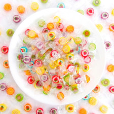 Mixed Fruit Hard Candies Slices Assortment Bag 1LB (Approx. 150 PCS), Sl...