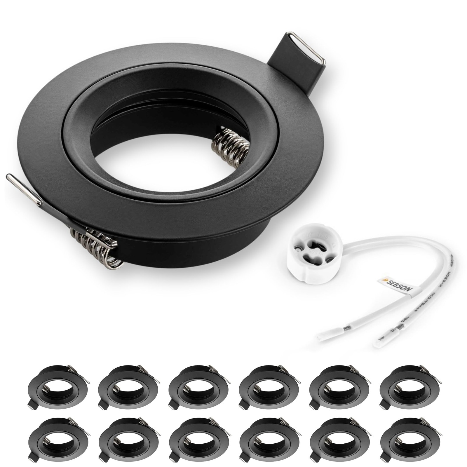 Spot encastrable GU10 solution gain de place pour plafonds bas avec perçage standard 65mm