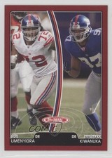 2007 Topps Total Red Osi Umenyiora Mathias Kiwanuka #416 0q3