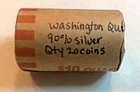 Washington Quarters 90% Silver 1/2 Roll $5.00 Face qty 20 Coins