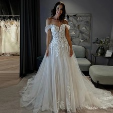 Anna Attractive Tulle Wedding Dresses for Mariages Off the Shoulder