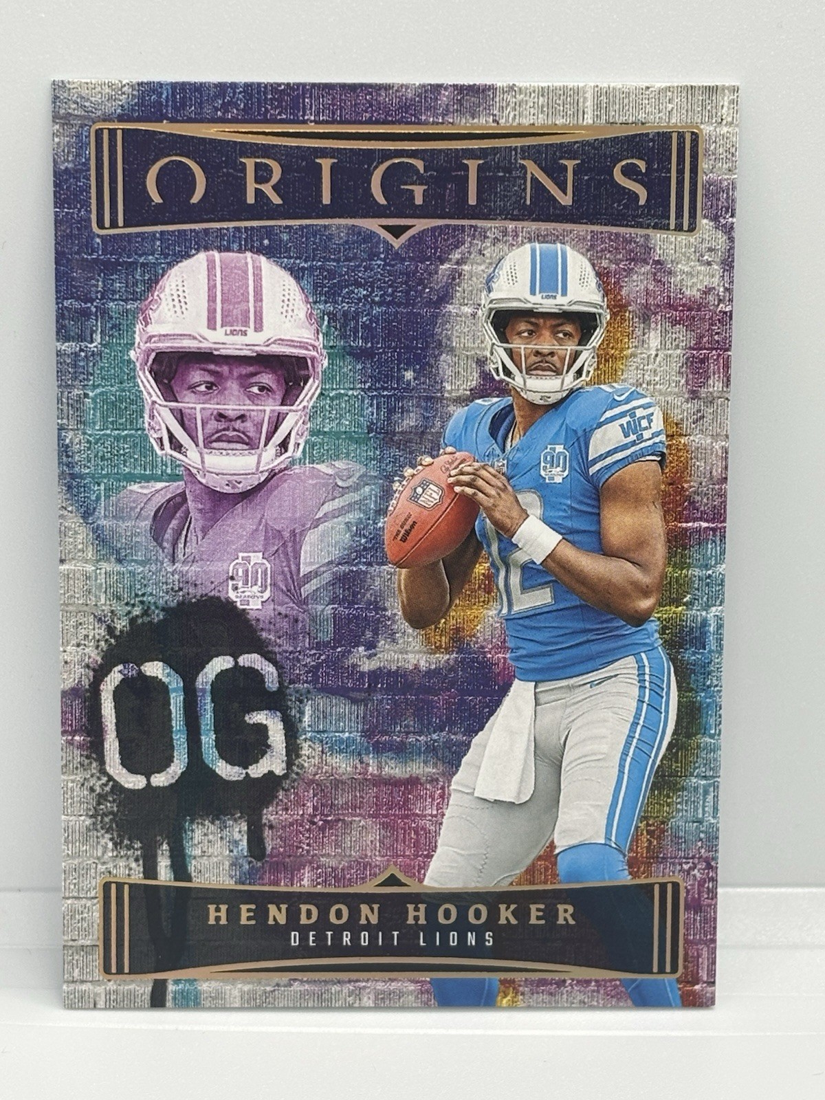 HENDON HOOKER | 2023 Panini Origins #OG-HH Original Gridiron ROOKIE CARD