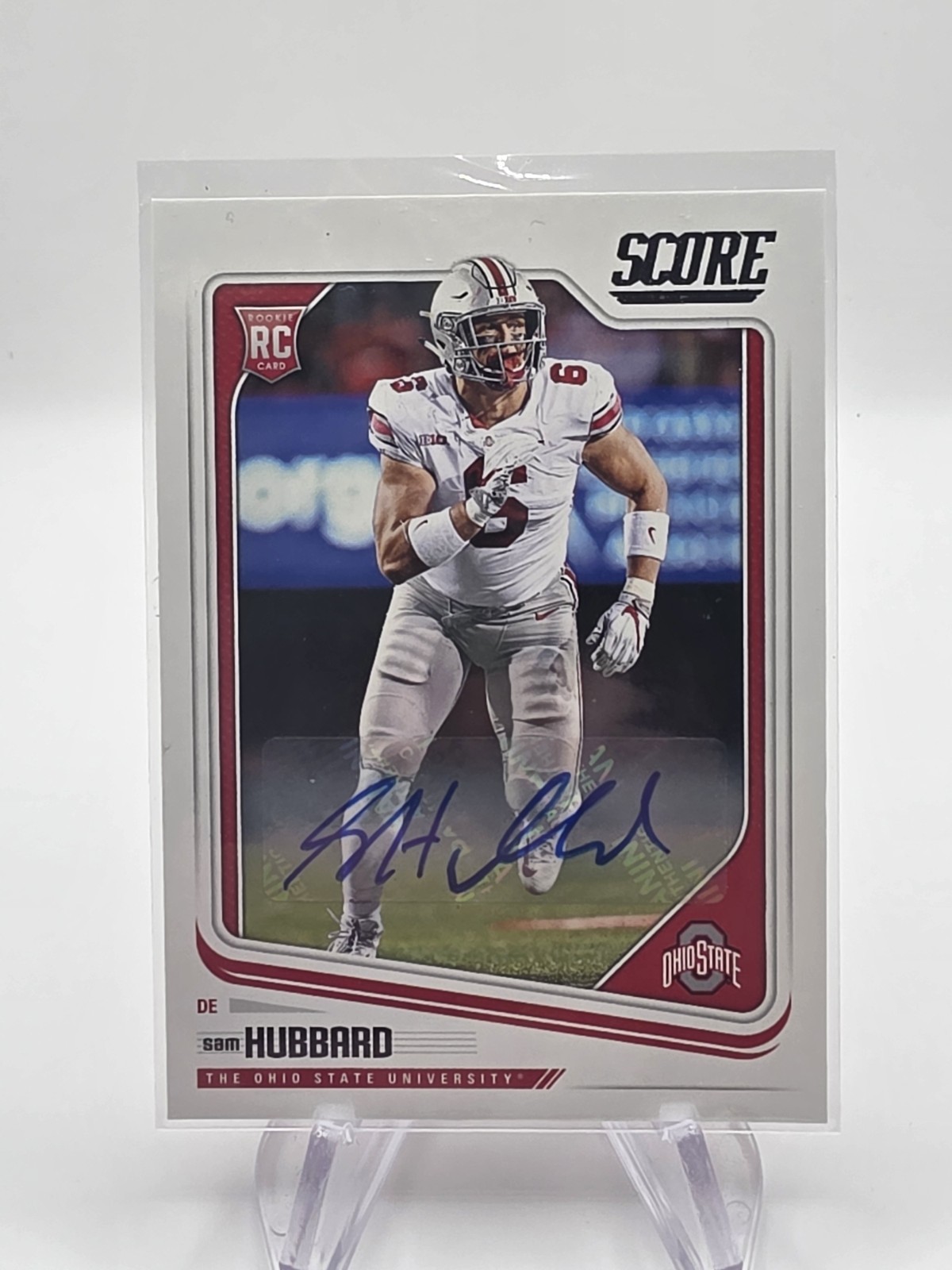 Sam Hubbard Panini Score #415 Autograph