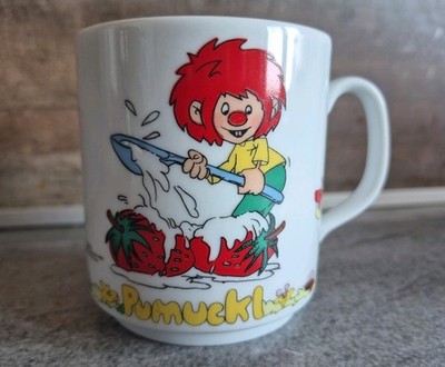Pumuckl Tasse Ellis Kaut 1983 PorzellanVintage Sammler wie Neu!! UNBENUTZT Retro