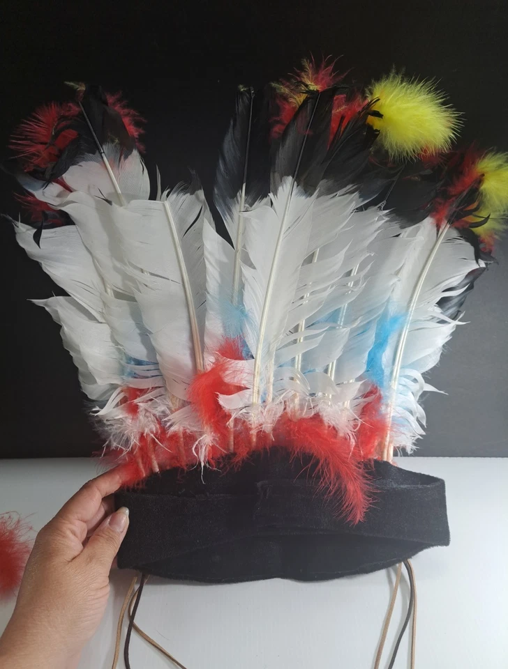 Disfraz de tocado nativo americano de Halloween utilería Foto 3 de 4