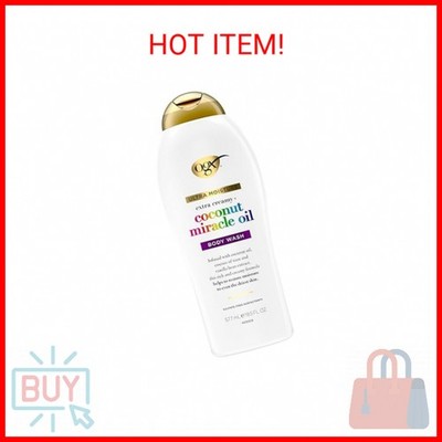 OGX Extra Creamy + Coconut Miracle Oil Ultra Moisture Body Wash, 19.5 Fl Oz