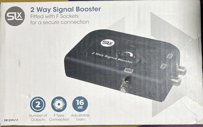 Philex SLX 2 Way Aerial Amplifier TV Signal Booster