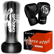 Freestanding Punching Bag for Adults, 70'' Boxing Bag with Stand Heavy Bag wi...