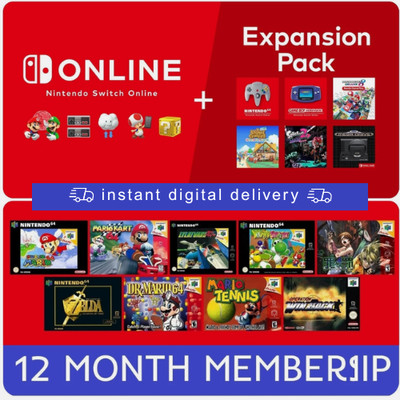 Nintendo Switch Online Expansion Pack   12 Months Membership