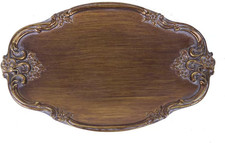 Vintage Tray Small Antique Trinket Dish,Oval,Ring Holder with Twisted Flower Sur