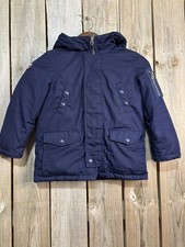 Polo Ralph Lauren Boys Navy Down Parka Winter Coat Hooded Size 5