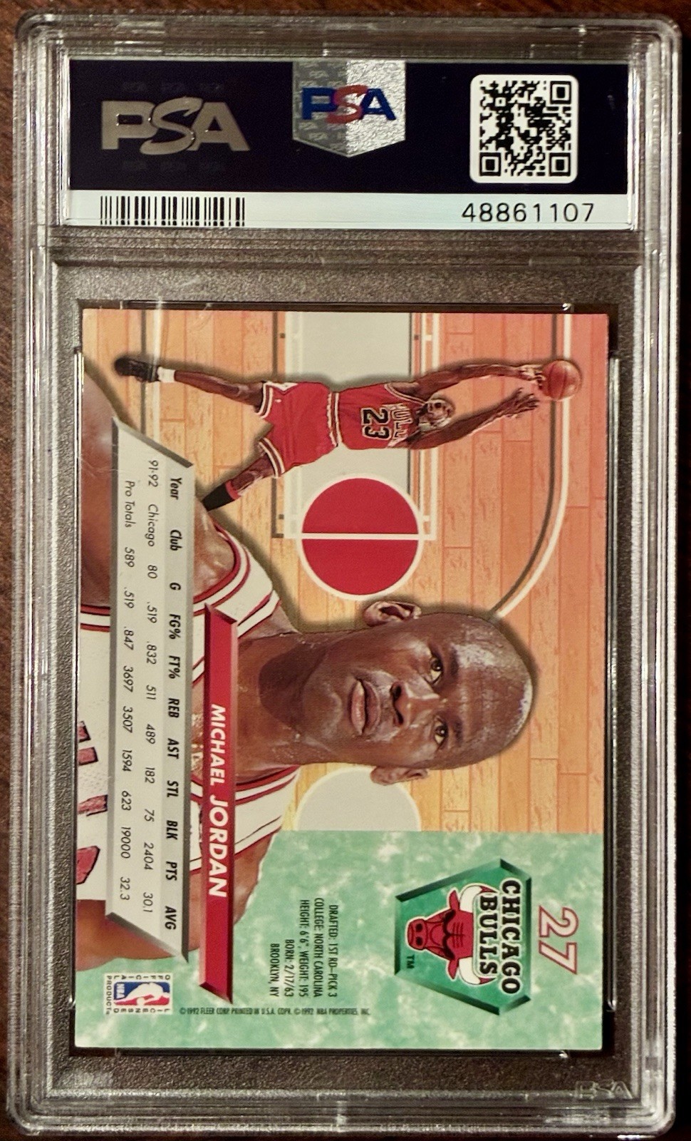 1992 Fleer Ultra Michael Jordan #27 Bulls PSA 9 GOAT 🔥. READ PIC 3 view 2