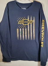 Realtree Longsleeve Shirt Chevrolet Staghorn Creek  USA American Flag Camo Sz XL