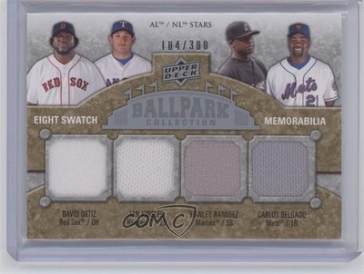 2009 Ballpark Collection David Ortiz Ian Kinsler Hanley Ramirez Melvin Mora 4g8