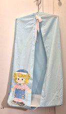 Vintage Raggedy Andy Blue Baby Nursery Hanging Diaper Storage Stacker Holder