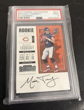 2017 Panini Contenders - Rookie Ticket RPS Mitchell Trubisky Auto PSA 9