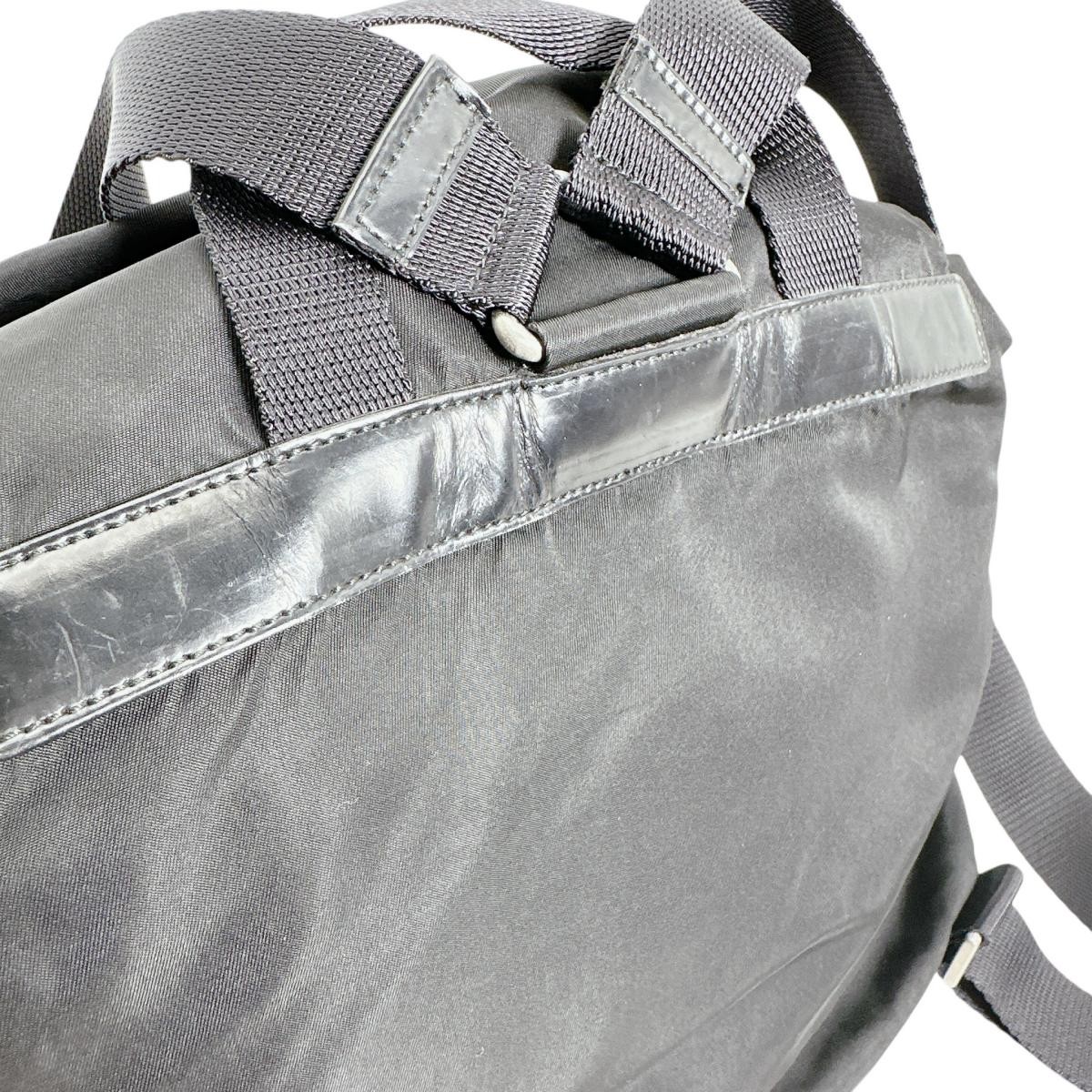 PRADA Triangle logo Backpack Backpack Â· Daypack … - image 9