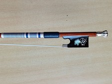 Master pernambuco silver mounted violin bow stamped