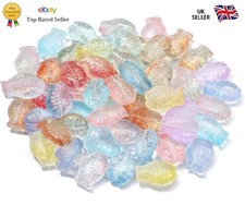 100pcs Mixed Glass Fish Beads Sea Life Spacer DIY Jewelry Making ✅