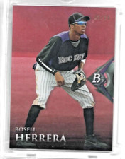 2014 BOWMAN PLATINUM  RED REFRACTOR SSP #25/25  BOOKEND ROSELL HERRERA