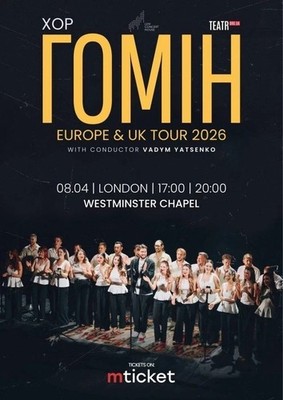Khor Homin Europe UK Tour 2026 London Westminster Chapel Choir Concert Poster