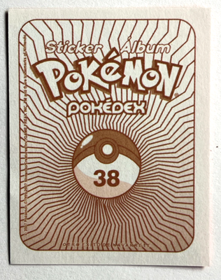 2007 POKEMON POKEDEX Navarrete Sticker #038 NINETALES Peru Edition